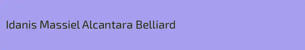 Idanis Massiel Alcantara Belliard